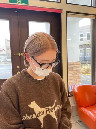 ショート カラー コレットヘアー 田中アヤノのヘアスタイル