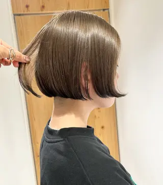 ショート カラー スキバサミを使わない カット🌼唯🌼のヘアスタイル