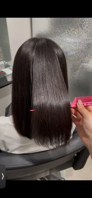 ミディアム 艶髪ブリーチカラー /府中/Mizukiのヘアスタイル
