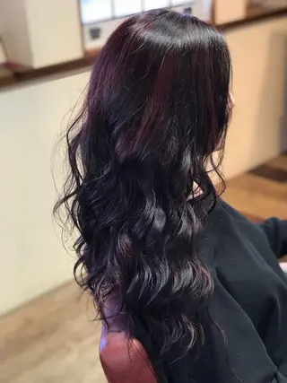 ロング カラー 松村 未央のヘアスタイル