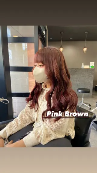 ロング カラー 韓国風・透明感カラー 💫ami💫のヘアスタイル