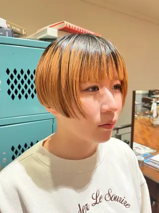 ショート ｼｮｰﾄｶｯﾄ 梅田 山下　すみれのヘアスタイル