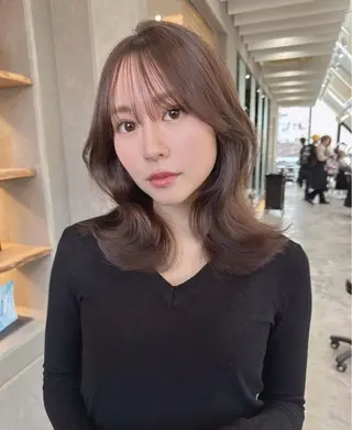 カラー ❤️ブリーチなし💚 ダブルカラー平野実花のヘアスタイル