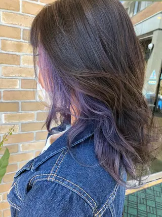 ミディアム カラー パーマ ヘアアレンジ ❣️倉敷❣️美髪 カラー能登一成のヘアスタイル