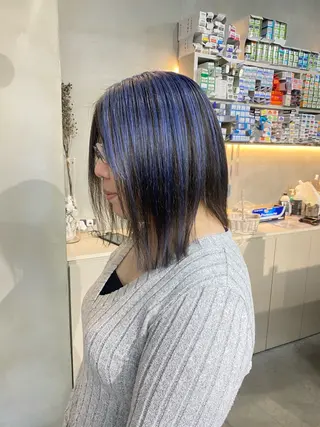 ミディアム カラー 前橋 姫奈のヘアスタイル