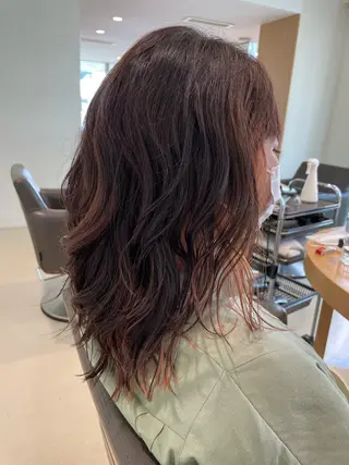 ミディアム 稲熊 あみのヘアスタイル