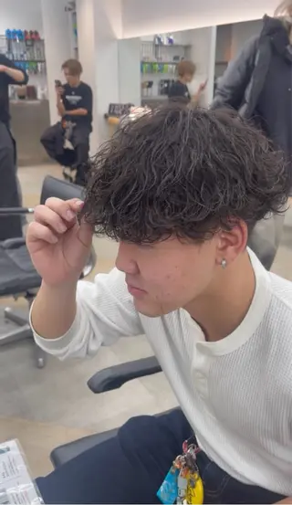 パーマ メンズ 👑メンズパーマ屋 👑/栄/馬場斗生のヘアスタイル