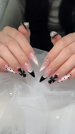 ネイル チップ長さ出し 専門店のネイルデザイン
