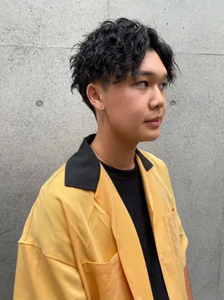 ショート パーマ メンズ 💈メンズ短髪特化 ✂︎伊藤大輝💈のヘアスタイル