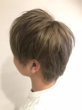 ショート カラー パーマ ヘアアレンジ メンズ キッズ ネイル マツエク・マツパ EnBlesS西宮 マンツーマン神道有基のヘアスタイル