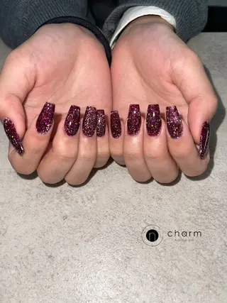 ネイル ネイルルーム チャームのネイルデザイン