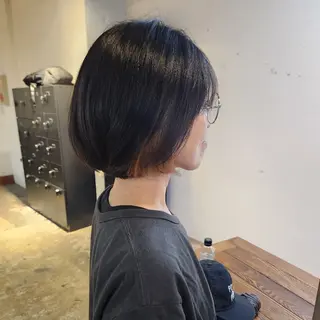 ショート カラー ハヤシ マユ ✂ 府中美容室のヘアスタイル