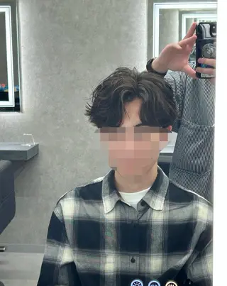 ショート カラー パーマ メンズ メンズ特化 👑YUTAのヘアスタイル