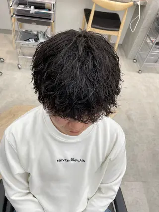 ショート パーマ メンズ fifth  SAKAE所属・SENTA✨メンズ パーマ✨fifth栄のヘアスタイル