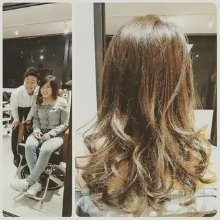 カラー ロング spa hair  ark 富井直美のヘアスタイル