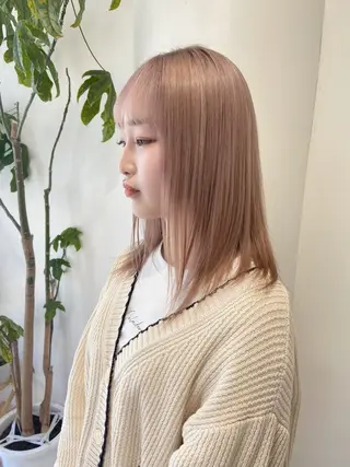 ミディアム カラー 浅野 匠のヘアスタイル