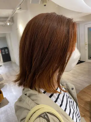 ミディアム カラー 金子 富士のヘアスタイル