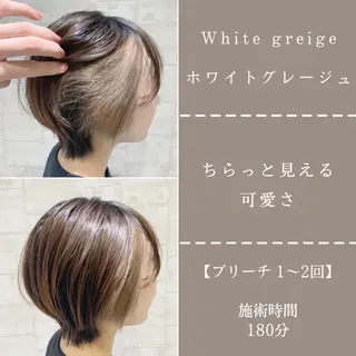 ショート カラー 美髪矯正 特化　川田のヘアスタイル