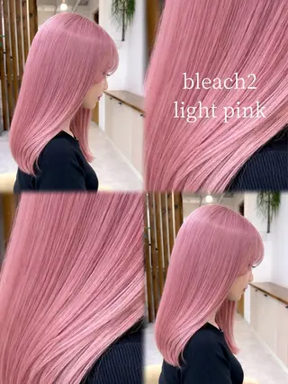 ミディアム カラー リンダ所属・ボブ/ブリーチ /すずきのヘアスタイル