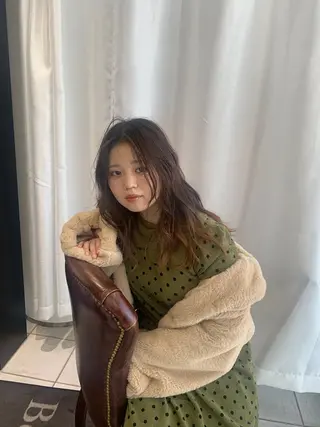 ロング ボブ 西宮北口/みなみのヘアスタイル