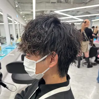 パーマ メンズ men's特化 値段以上の仕上がりにのヘアスタイル