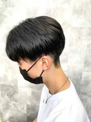 ショート メンズ 【𝐀𝐬𝐡大森】 石崎竜祐のヘアスタイル