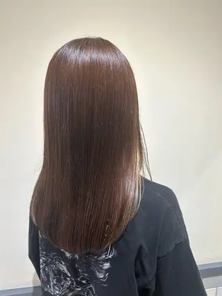 セミロング カラー たけだ ゆうほのヘアスタイル