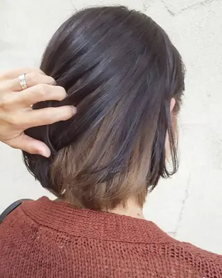 ショート カラー しらはま ようこのヘアスタイル