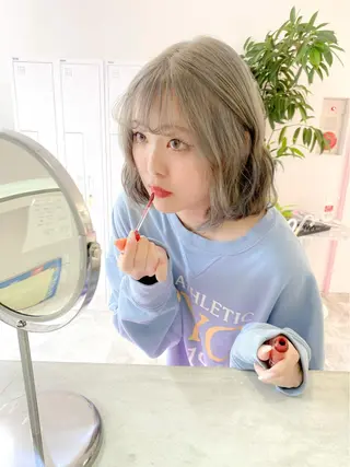 ミディアム 髪質改善韓国レイヤー SHIORI🦋のヘアスタイル