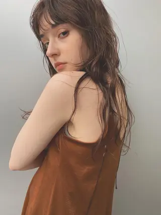ロング カラー パーマ ケアカラー×髪質改善 🌙OKUBO🌙のヘアスタイル