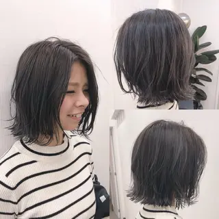 ミディアム ヘアアレンジ 清水 秀幸のヘアスタイル