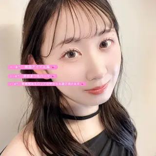 マツエク・マツパ mir Nanamiのマツエク・マツパデザイン