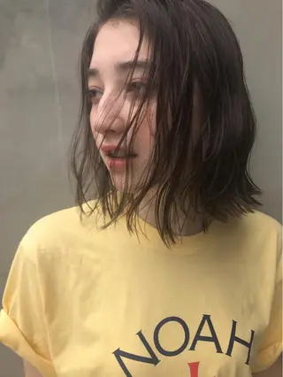 ミディアム 透明感カラー🌿ボブ ✨飛田　ケイのヘアスタイル