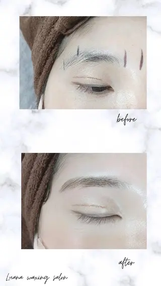 アイブロウ Luana wax 🐚根本のエステ・リラクイメージ