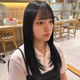 セミロング 暖色カラー/ パリジェンヌ💟みくのヘアスタイル