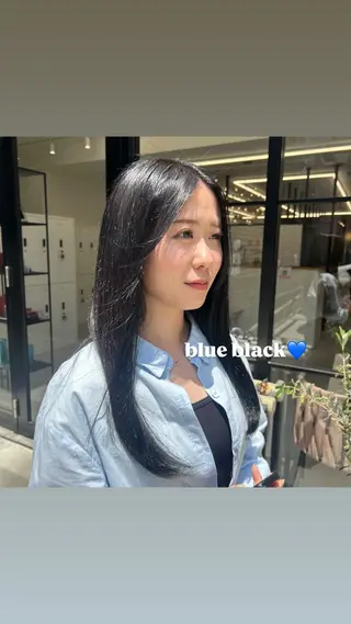 ロング カラー くろかわ まいのヘアスタイル