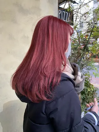 ロング カラー 酸性ストレート 🇰🇷しゅうのヘアスタイル