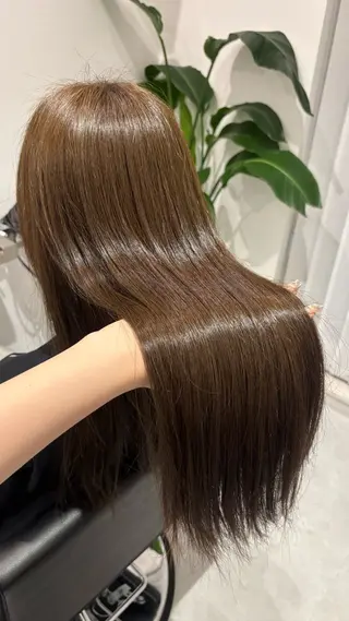 セミロング カラー 🎀透明感× 赤み消し🎀正源のヘアスタイル