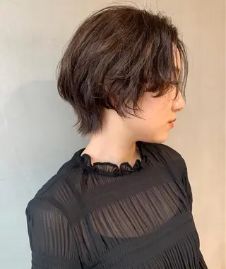 ショート カラー パーマ ヘアアレンジ メンズ キッズ ネイル マツエク・マツパ ウルフレイヤーカット /チヒロのヘアスタイル