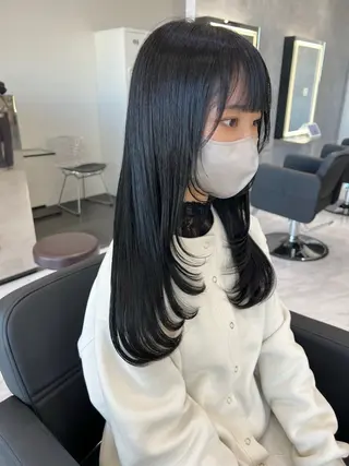 ミディアム カラー SALOWIN栄 高須大貴のヘアスタイル