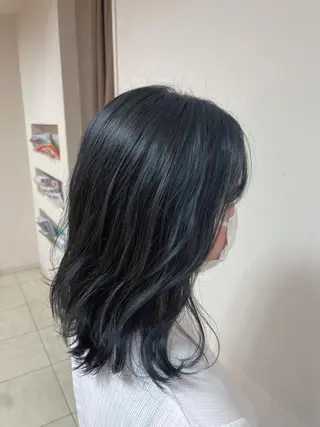 セミロング カラー ヘアアレンジ 【Sweep】おじま のぞみのヘアスタイル