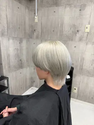 ショート カラー メンズ ☁️かずき☁️青.紫 推し活カラー💫のヘアスタイル