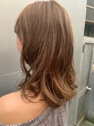 ミディアム カラー ヘアアレンジ ミニボブ/ブリーチ 🌈MISATOのヘアスタイル