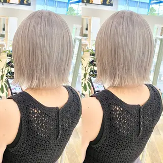 ミディアム ケアブリーチ 黒瀬有汰のヘアスタイル