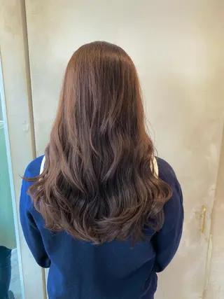 ロング カラー 顔まわりカット🌟 くびれヘア/寺門遥輝のヘアスタイル