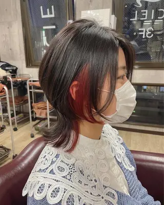 ミディアム 野中 洋介のヘアスタイル