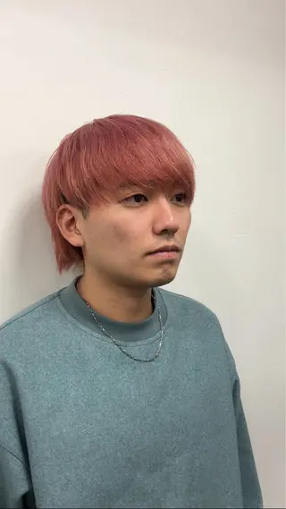 ミディアム カラー 段下 航一郎のヘアスタイル