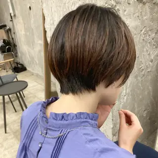 ショート カラー ✳️ウルフ/メンズ/ スパイラルパーマ✳️のヘアスタイル