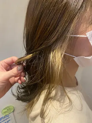 セミロング カラー 🦋店長🦋 ほんさわ みずきのヘアスタイル