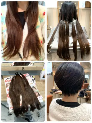 ショート ショート✨ボブ✨代表 新田見美仁のヘアスタイル